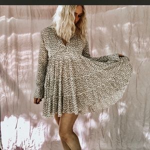 Boho long sleeve dress